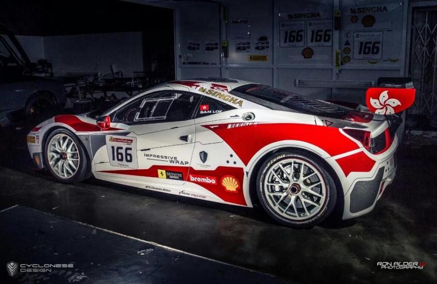 Ferrari 458 Challenge Evoluzione by Impressive Wrap 2015 года  (фото 9 из 21)